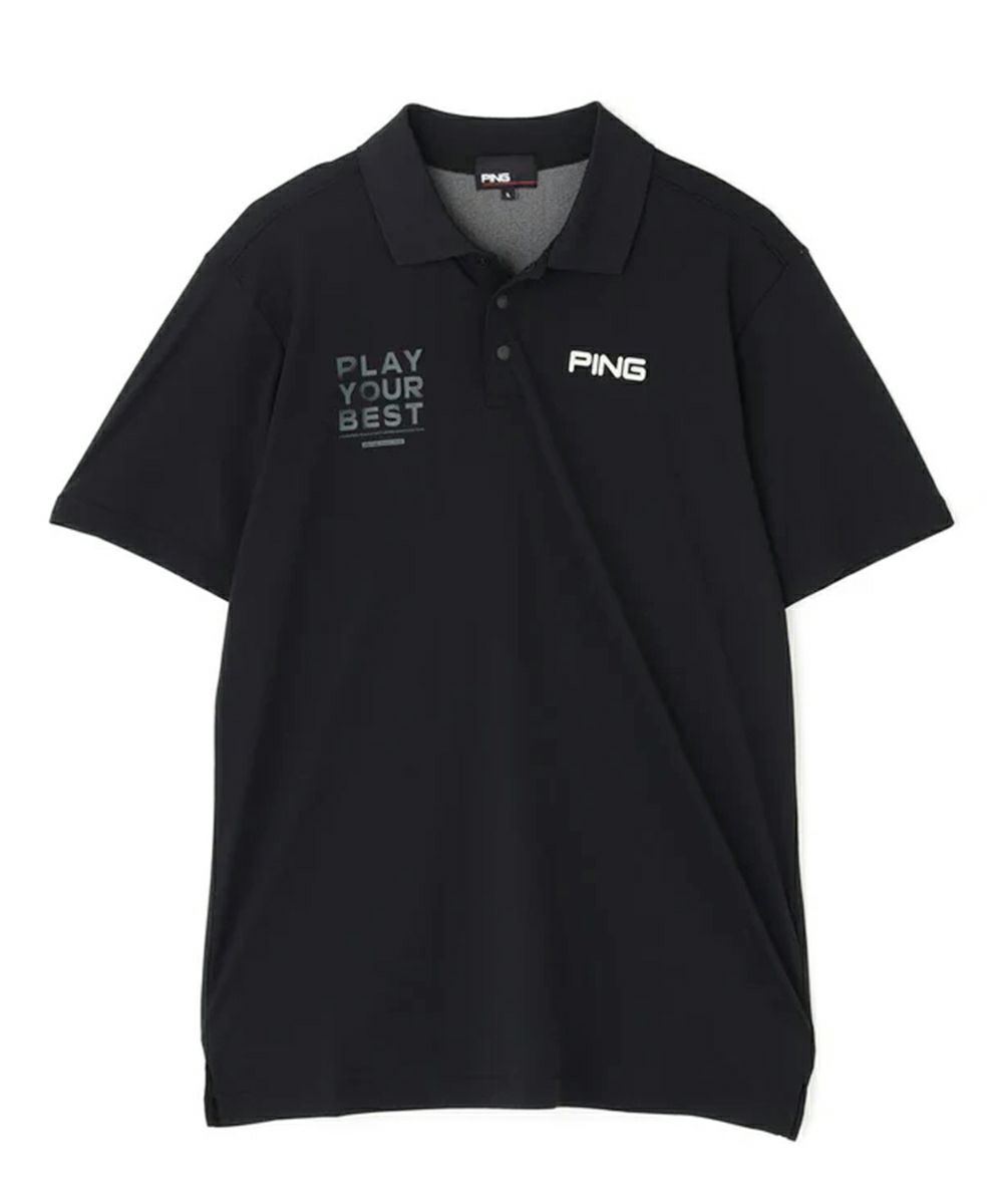 ピンのポロシャツ