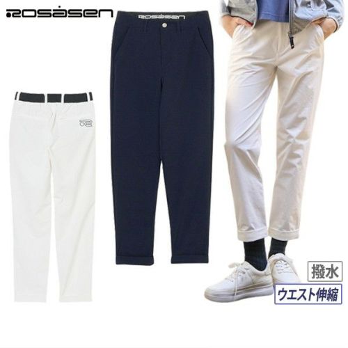 サイズ：S/38 ROSASEN ロサーセン  ストレッチパンツ  ホワイト系 [240101439918] ゴルフウェア レディース ストスト ROSASEN ロサーセン ストレッチパンツ ホワイト系 サイズ：S/38