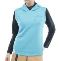Admiral - coco 中古 アドミラルゴルフ Admiral Golf レディース ベスト M ブルー 青 ニット モックネック 春秋 中古 レディース アドミラルゴルフ Admiral Golf ベスト M