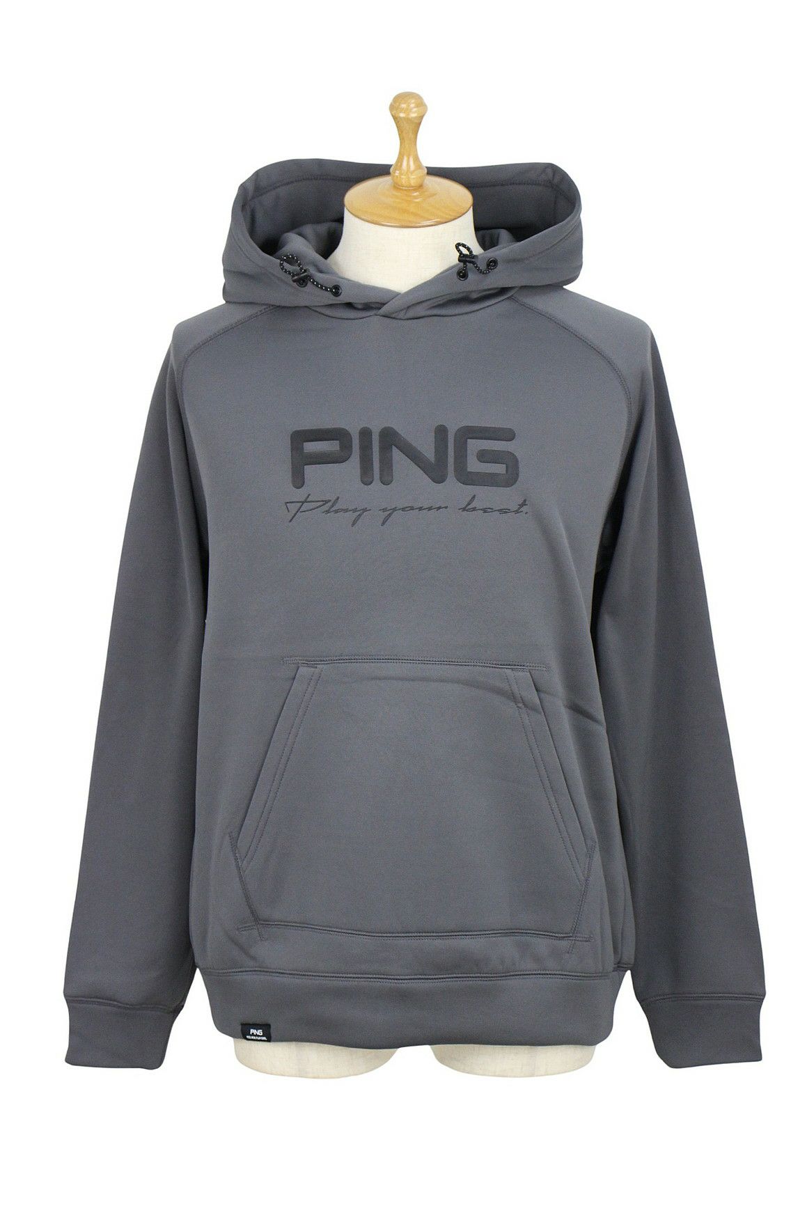 ピンのフード付きトレーナー