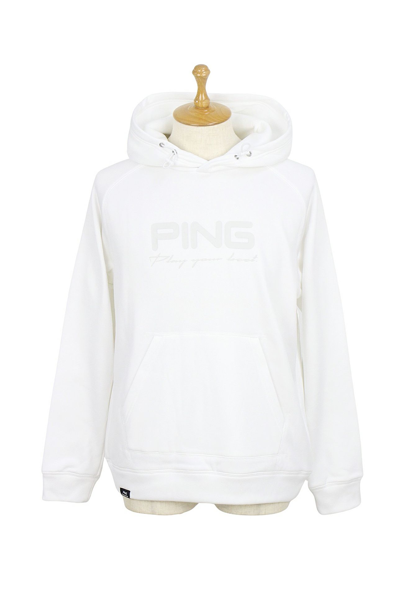 ピンのフード付きトレーナー