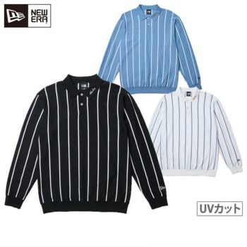 【joeyan】NEWERA　ニューエラ　ゴルフ　ポロシャツ　杢　ブルー joeyan様専用】NEWERA ニューエラ ゴルフ ポロシャツ 杢 ブルー