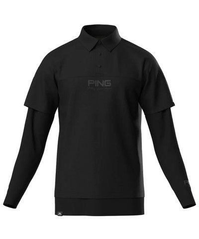 ピンのポロシャツ