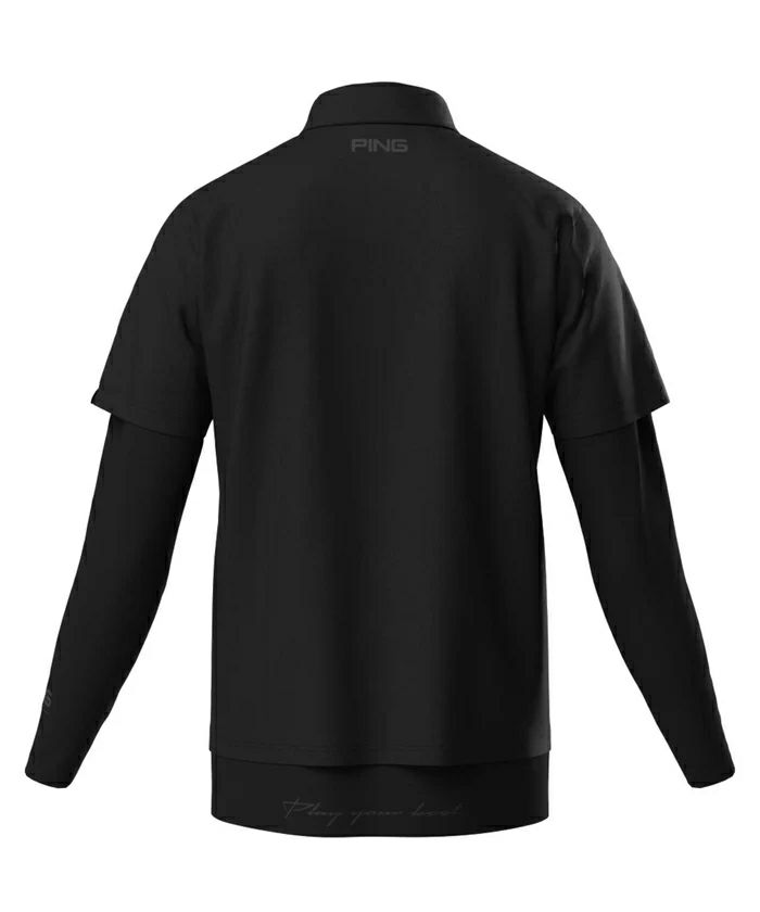 ピンのポロシャツ