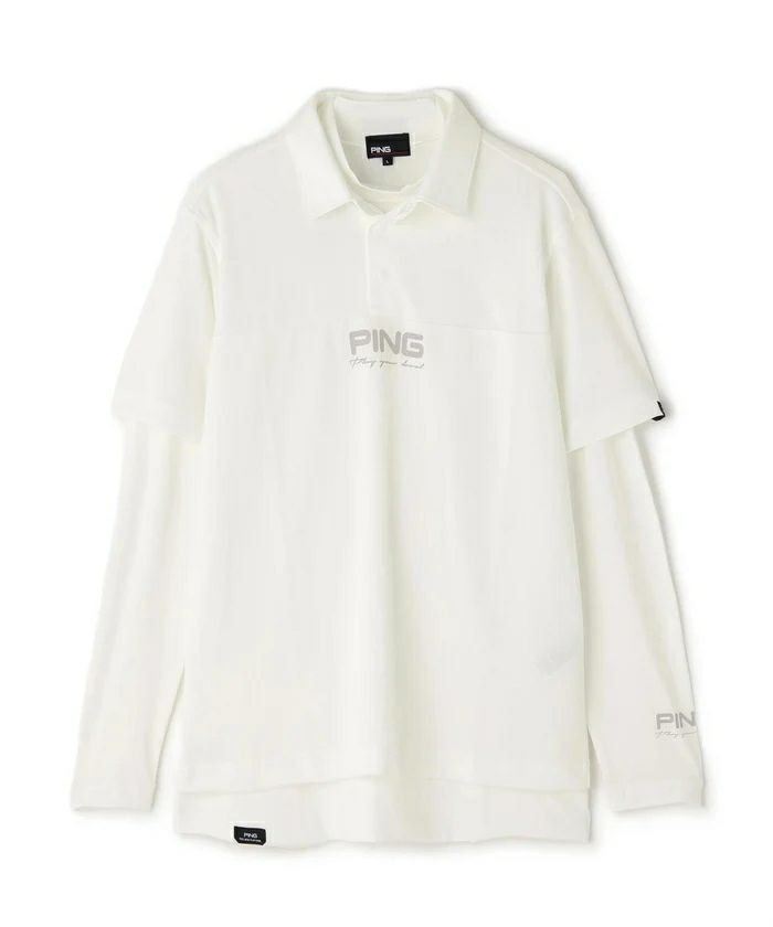 ピンのポロシャツ