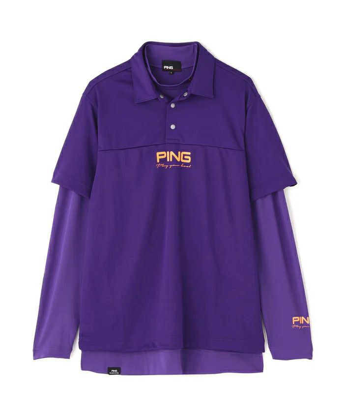 ピンのポロシャツ