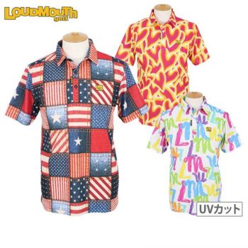 LOUDMOUTH ラウドマウス　ゴルフ ポロシャツ　ブラック×ホワイト系　L ラウドマウスゴルフの商品 | ゴルフウェア通販のT-on - ティーオン