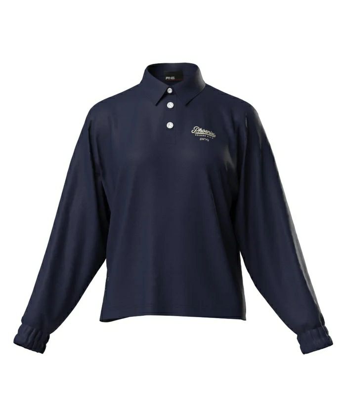 ピンのポロシャツ