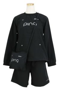 pingゴルフウェアセット　レディースＬ【新品】 ブルゾン＆ショートパンツセット レディース ピン PING 2025