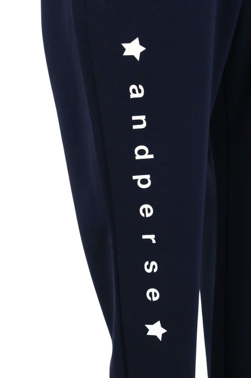 and per se アンパスィ　パンツ　総柄　ブラウン　Mサイズ and per se アンパスィ パンツ 総柄 ブラウン Mサイズ and per se