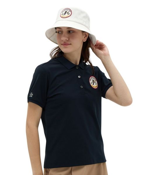 【未使用】マンシングウェア　レディース　ポロシャツ　ブルー　ＬＬ　大きいサイズ 未使用】マンシングウェア レディース ポロシャツ ブルー LL