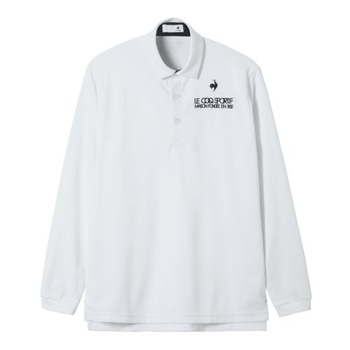 ルコックスポルティフ ゴルフ ポロシャツ【ホワイト/LL】新品！ ルコックスポルティフ ゴルフ le coq sportif golf 地柄半袖