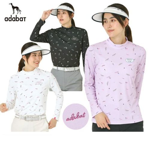 ハイネックシャツ レディース アダバット adabat 2025 秋冬 新作