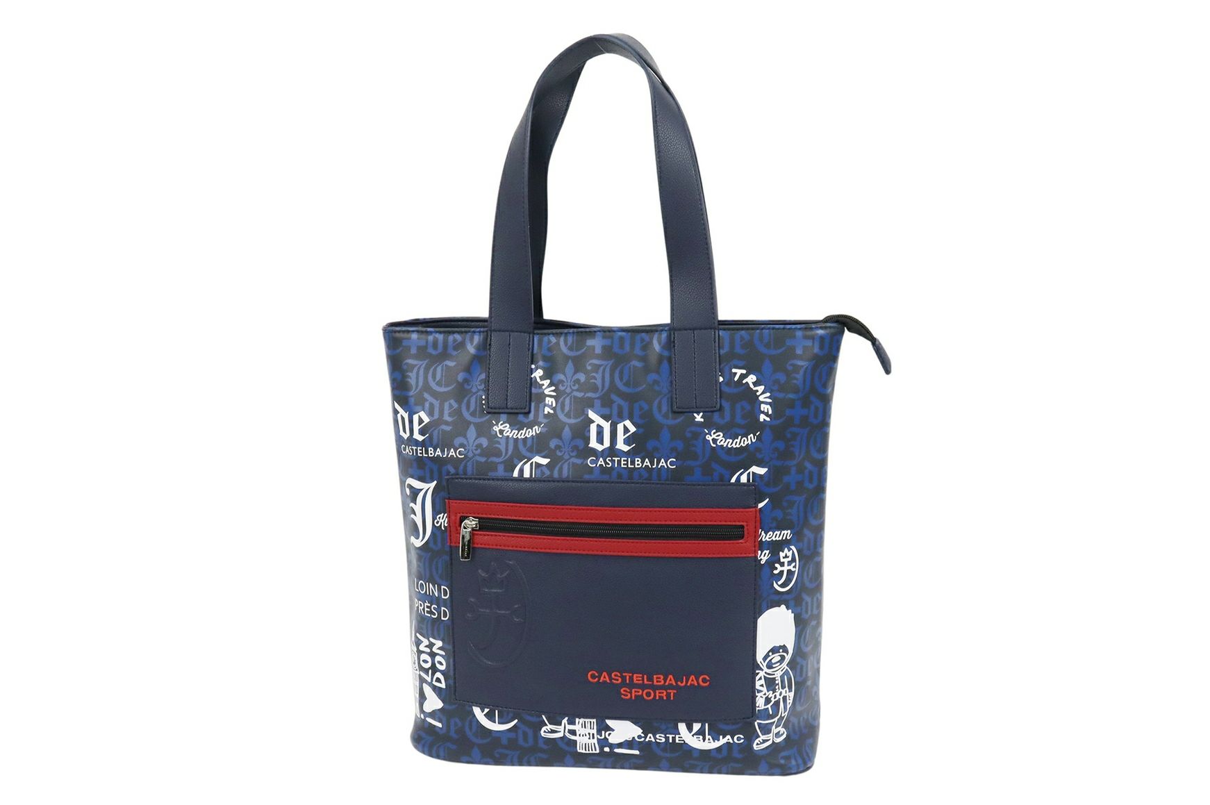 CASTELBAJAC スポーツバッグ ネイビー/レッド カステルバジャック