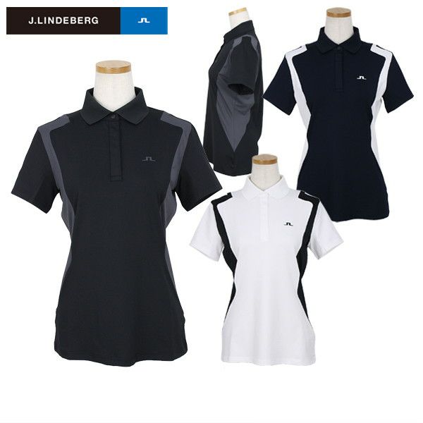 J.LINDEBERG レディースポロシャツ Sサイズ ブラック 30％OFFセール】ポロシャツ レディース Jリンドバーグ J.LINDEBERG