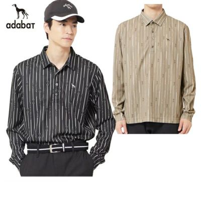 【タイムセール 12/23 13:00迄】ポロシャツ メンズ アダバット adabat 2025 秋冬 新作 ゴルフウェア 082-14994 OFF 会員限定20％OFFセール】ポロシャツ メンズ アダバット adabat 2025