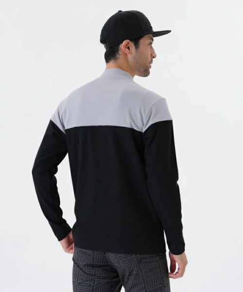 サイズ：1 NEW BALANCE GOLF ニューバランス 2023年モデル ハイネック 長袖Tシャツ  ブラック系 [240101479209] ゴルフウェア レディース ストスト NEW BALANCE GOLF ニューバランス タートルネック 長袖Tシャツ