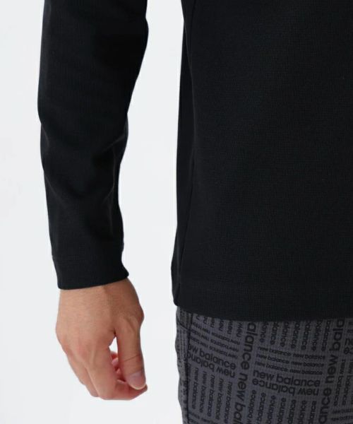 サイズ：4 NEW BALANCE GOLF ニューバランス  ハイネック長袖Tシャツ  ブラック系 [240101434009] ゴルフウェア メンズ ストスト ハイネックシャツ メンズ ニューバランス ゴルフ new balance