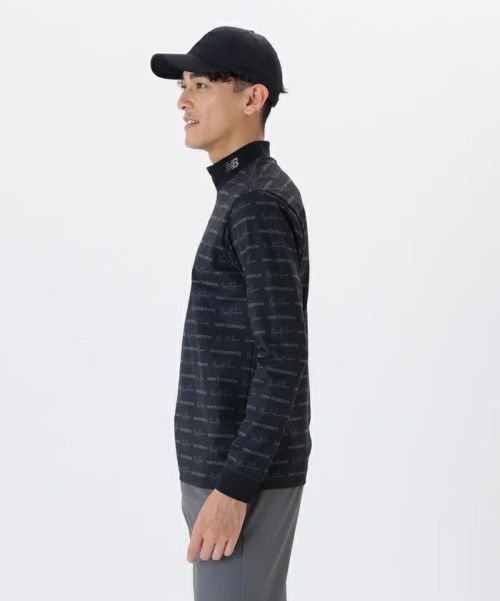 サイズ：4 NEW BALANCE GOLF ニューバランス  ハイネック長袖Tシャツ  ブラック系 [240101434009] ゴルフウェア メンズ ストスト New Balance Golf ニューバランス ゴルフ メンズ アンダーシャツ