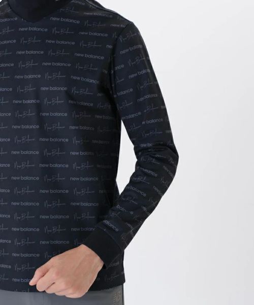サイズ：6 NEW BALANCE GOLF ニューバランス  ハイネック 長袖Tシャツ ロゴ  ホワイト系 [240101479045] ゴルフウェア メンズ ストスト ハイネックシャツ メンズ ニューバランス ゴルフ new balance