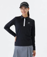ニューバランスゴルフ　セットアップ　ポロシャツ　総柄　スカート　フリル　L 2 30％OFFセール】ポロシャツ レディース ニューバランス ゴルフ new