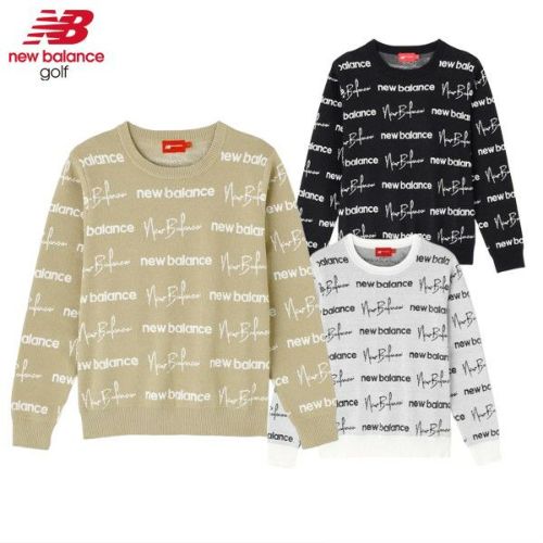 サイズ：1 NEW BALANCE GOLF ニューバランス 2023年モデル 長袖ニットセーター  イエロー系 [240101423782] ゴルフウェア レディース ストスト NEW BALANCE GOLF ニューバランス 2023年モデル 長袖ニット