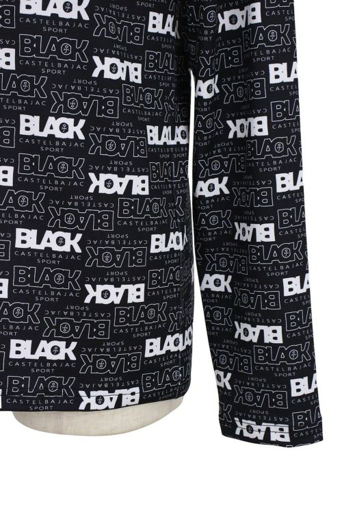 CASTELBAJAC SPORT 黒 プリント入り ハイネック CASTELBAJAC カステルバジャック・24 秋冬 AW・新作・MIP