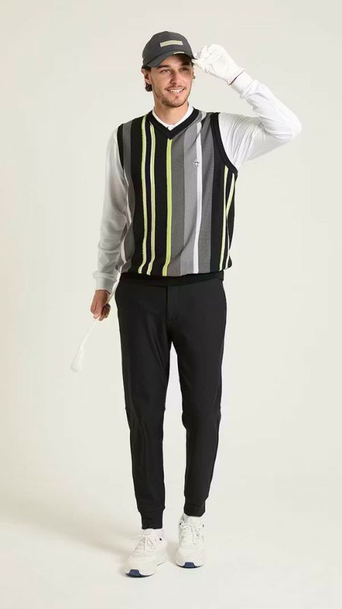 Munisingwear ブラックパンツ M Munsingwear マンシングウェア - ロングパンツ -デサントストア