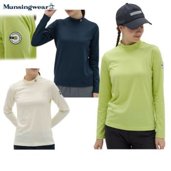 【大感謝祭P10倍】ハイネックシャツ レディース マンシングウェア Munsingwear 2025 秋冬 新作 ゴルフウェア mg5fls25l ハイネックシャツ レディース マンシングウェア Munsingwear 2025 秋冬