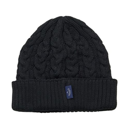 Callaway ネイビー セーター スカート キャップ 3点セット　秋冬　厚手 大感謝祭P10倍】ニットキャップ メンズ レディース キャロウェイ