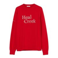 サイズ：50 HEAL CREEK ヒールクリーク  長袖ハイネックTシャツ  レッド系 [240101449143] ゴルフウェア メンズ ストスト サイズ：50 HEAL CREEK ヒールクリーク 長袖ハイネックTシャツ
