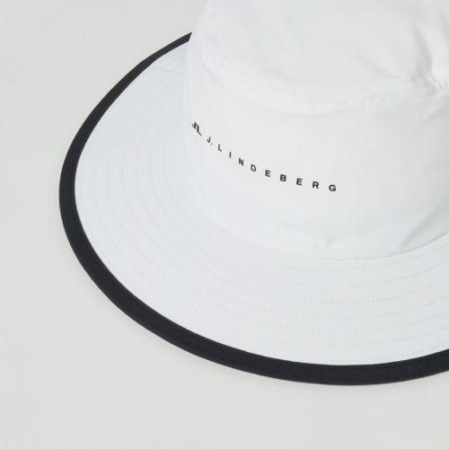 J.LINDEBERG バケットハット ホワイト/ブラック/レッド 30％OFFセール】バケットハット メンズ Jリンドバーグ J