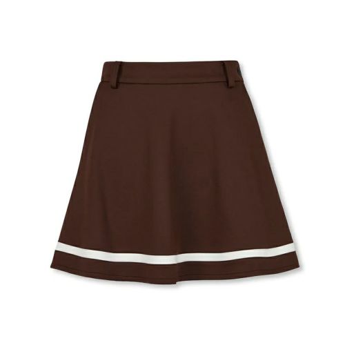 WAAC ワックプリーツスカート ブラウン サイズ2 WAAC ワック レディース ゴルフウェア WOMENS ウールライク