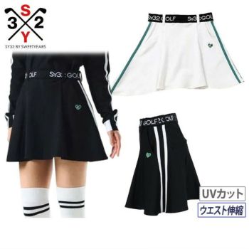SY32 レディース ゴルフ スカート ブラック M SY32 by SWEET YEARS GOLF - 【25AW】レディース】FLOCKY