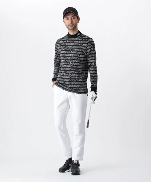 ニューバランス ゴルフ タートルネック 長袖 Tシャツ ロゴ 柄 4 ニューバランス ゴルフ タートルネック 長袖 Tシャツ ロゴ 柄 4