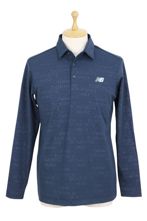 ニューバランス ゴルフ ポロシャツ【ネイビー/４】新品！ NewBalance golf ポロシャツ ニューバランス] ゴルフ 長袖 ポロシャツ