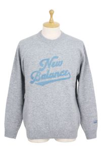 未使用級　ニューバランス グレー セーター　ニット　ゴルフ 美品 New Balance Golf ニューバランスゴルフ クルーネック ニット