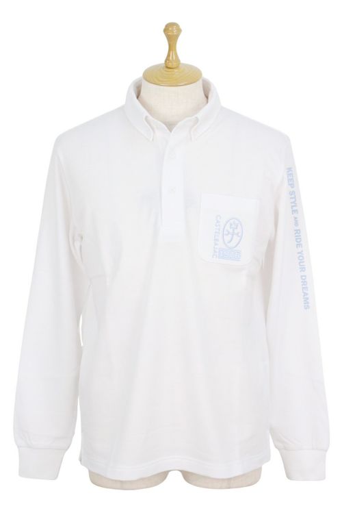 CASTELBAJAC ホワイトポロシャツ CASTELBAJAC ☆2024 春夏 50％OFF ・カステルバジャック