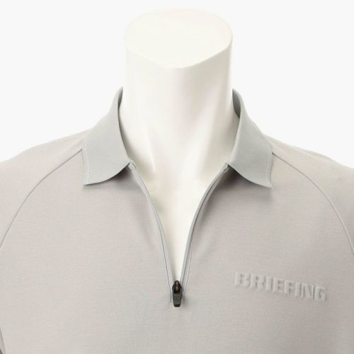 BRIEFING メンズゴルフポロシャツ グレー BRIEFING GOLF ブリーフィング ゴルフ メンズ ポロシャツ