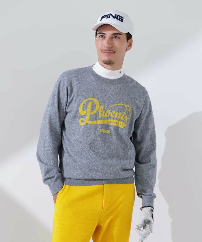 ピンのセーター