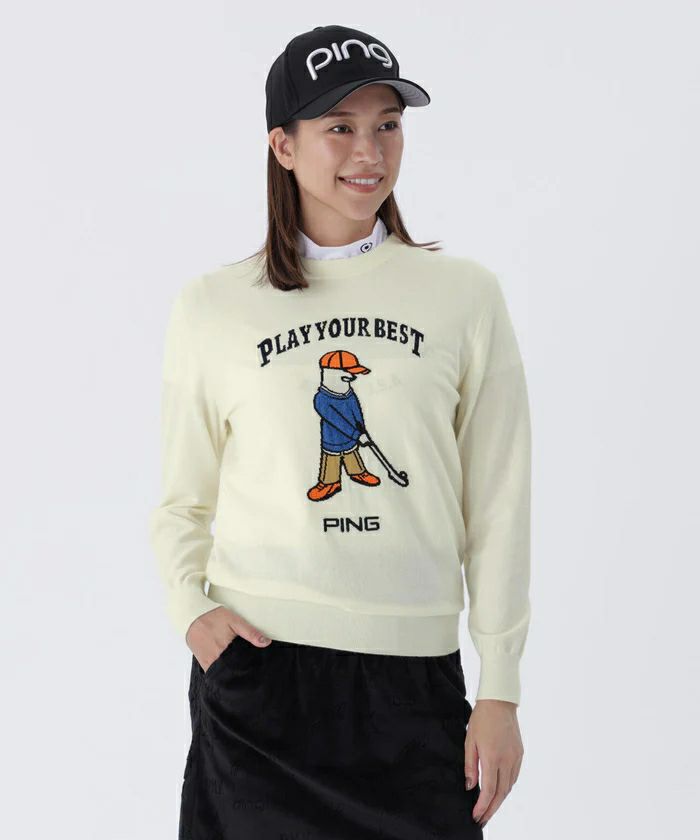 ピンのセーター