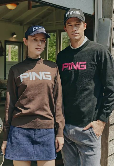 ピンのセーター