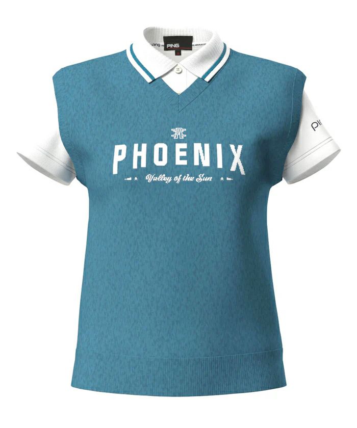 ピンのポロシャツ