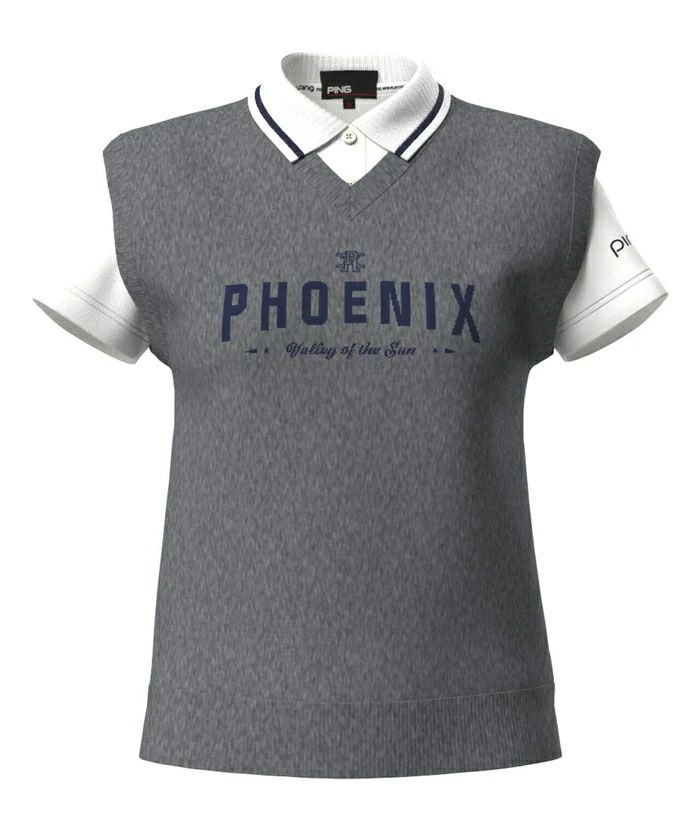 ピンのポロシャツ