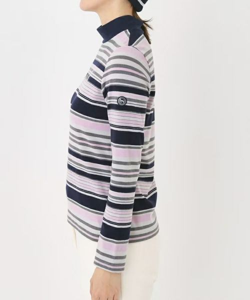 ハイネックシャツ レディース アダバット adabat 2025 秋冬 新作