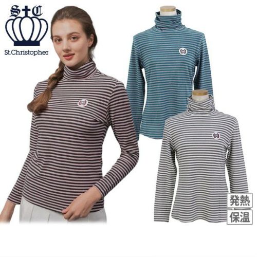 【送料無料】ハイネックシャツ レディース セントクリストファー St.Christopher 2025 秋冬 新作 ゴルフウェア tl49203 ハイネックシャツ レディース セントクリストファー St.Christopher