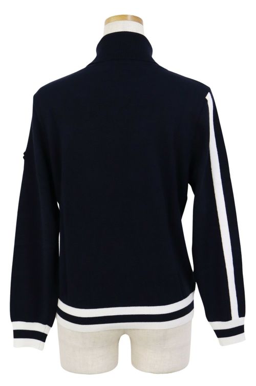 アンパスィ　レディース ジップセーター L ネイビー 20％OFFセール】セーター レディース アンパスィ and per se 2025 秋冬