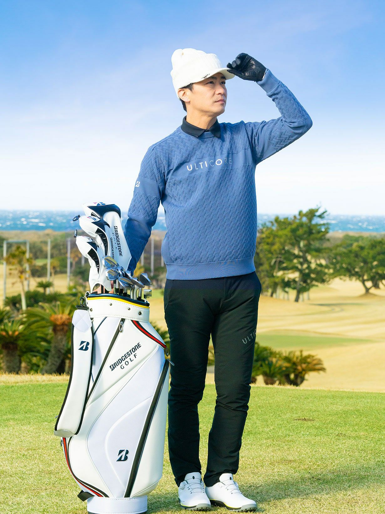 アルティコアブリヂストンゴルフのポロシャツ