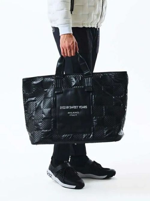 SY32 BY SWEET YEARS ブラックトートバッグ SY32 バッグ ミニトート