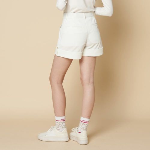 <新品未使用>VIVA HEART コーデュロイストレッチショートパンツ ビバハート レディース ゴルフウェア ショートパンツ 秋 冬